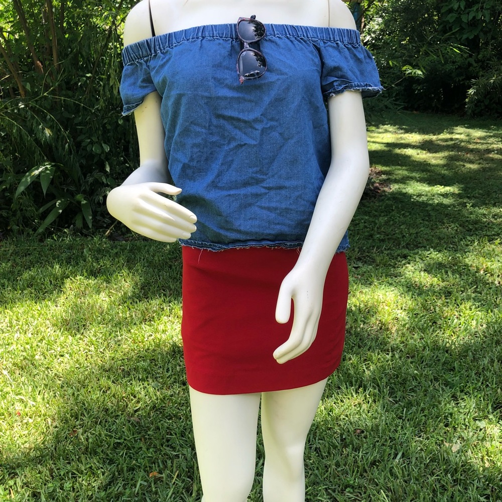 Bebe mini pencil skirt